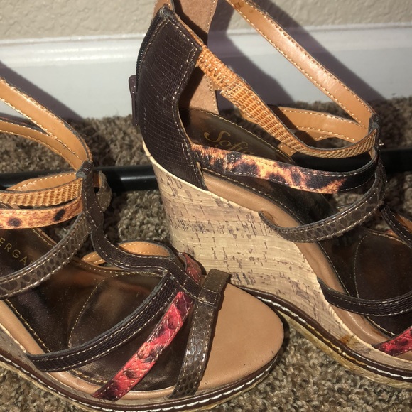 Sofia Vergara Multi-Animal Print Open Tow Wedge Heel - Picture 5 of 13